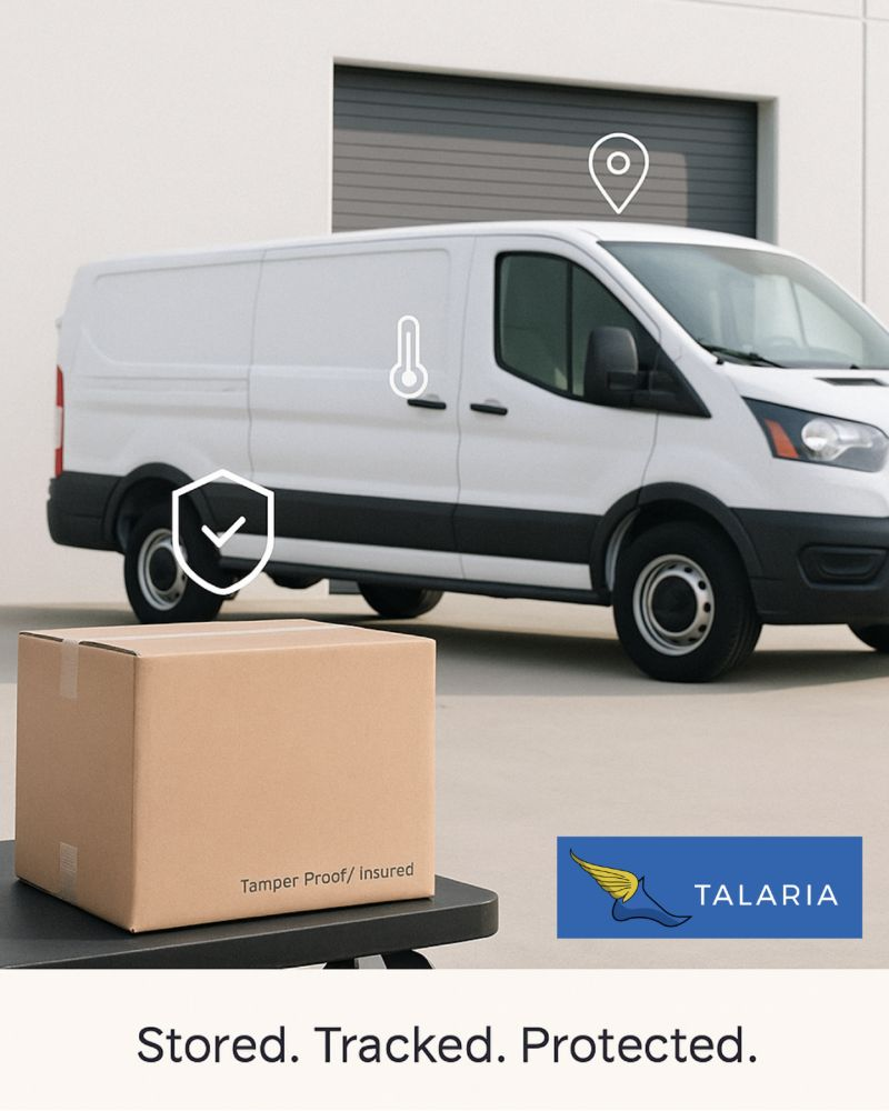 Talaria van at warehouse
